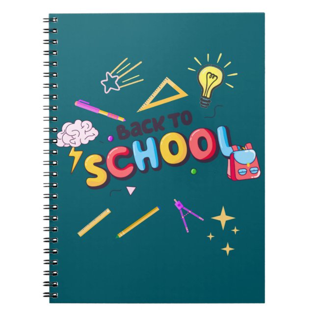Zurück zu Notebookartikeln farbenfrohe Doodle Notizblock (Vorderseite)