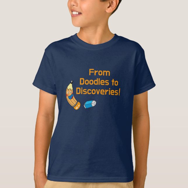 Zurück zu Schuldoodles und Entdeckungen T-Shirt (Vorderseite)