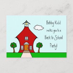 Zurück zu Schule Party Einladung
