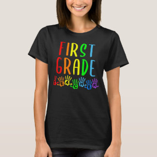 Zurück zu Schulerster Grad-Lehrer Handprints T-Shirt