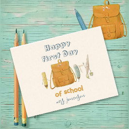 Zurück zu Schulfreunden Postkarte