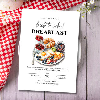 Zurück zu Schulfrühstück einladen, die Lehrer tref Einladung