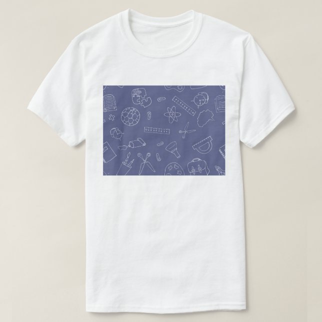 Zurück zu Schulmaterial, zurück zur Schule T-Shirt (Design vorne)