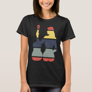 Zurück zu Vintagen Retro-Rock & Roll-Musik und Gui T-Shirt