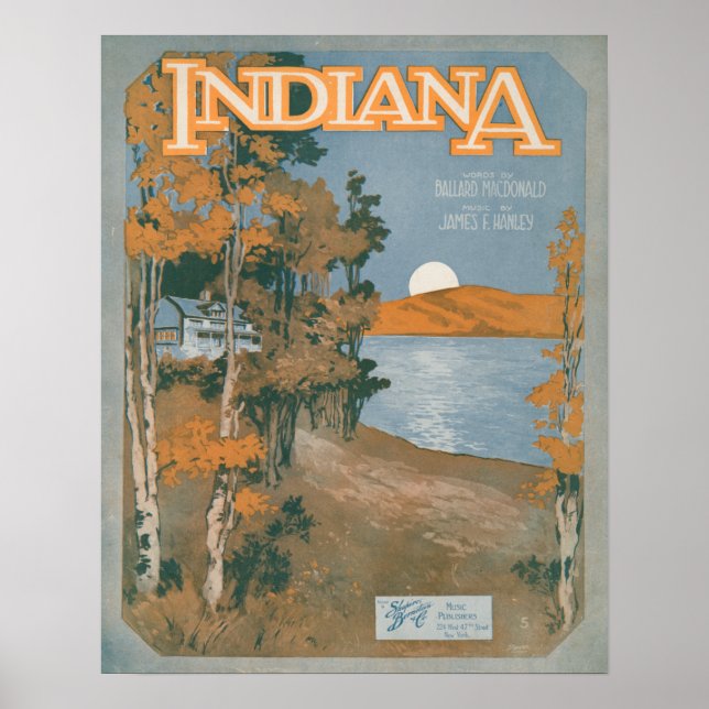 Zurück Zuhause in Indiana Poster (Vorne)