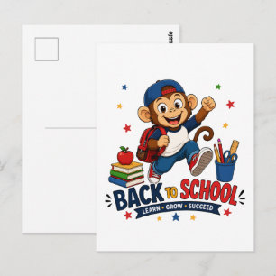 Zurück zum Affen-Schüler Postkarte
