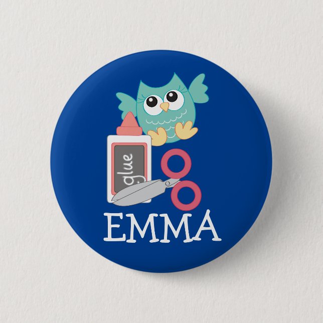 Zurück zum Backpack-Button für OWL-Namen der Schul Button (Vorderseite)