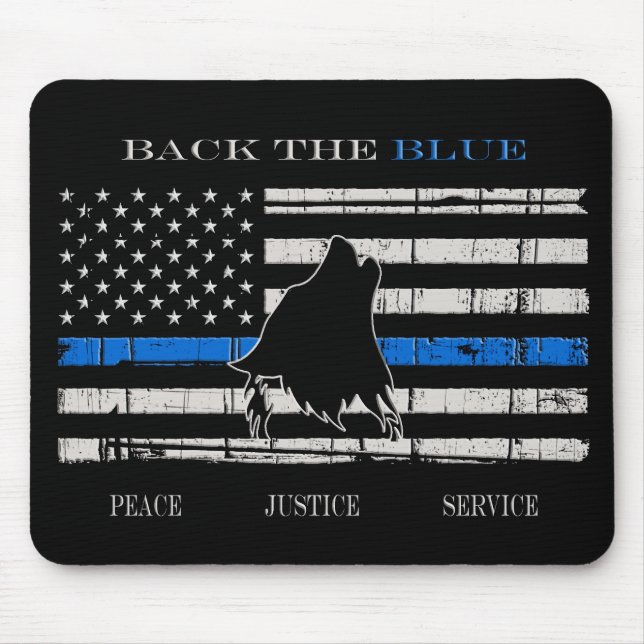 Zurück zum Blau Mousepad (Vorne)