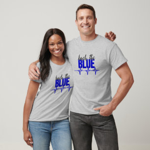 Zurück zum blauen Herzschlag T-Shirt