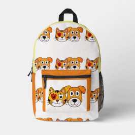 Zurück zum Cartoon drucken Rucksack