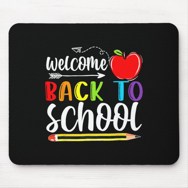 Zurück zum ersten Schultag Mousepad (Vorne)