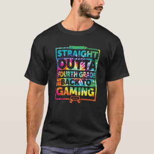 Zurück zum Gaming-Gamer in der vierten Klasse T-Shirt