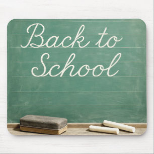 Zurück zum kurven Text der Schule auf der grünen T Mousepad