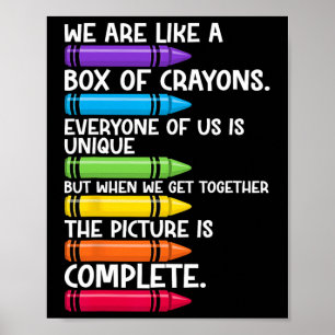 Zurück zum Lehrer sind wir wie eine Schachtel Cray Poster