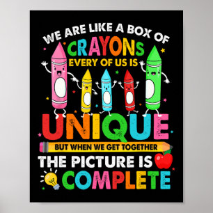 Zurück zum Lehrer sind wir wie eine Schachtel Cray Poster