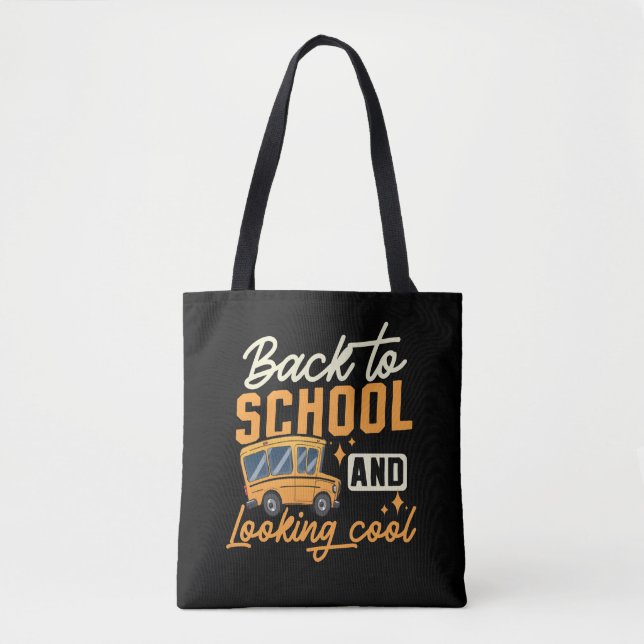 Zurück zum Lehrer, zurück zur Schule und schauen Tasche (Vorderseite)