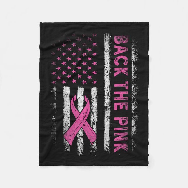 Zurück zum rosa Brustkrebs-Bewusstsein für Kleinki Fleecedecke (Vorderseite)