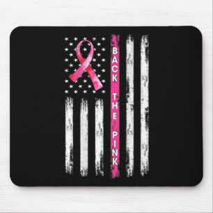 Zurück zum rosafarbenen amerikanischen Flaggenkreb Mousepad