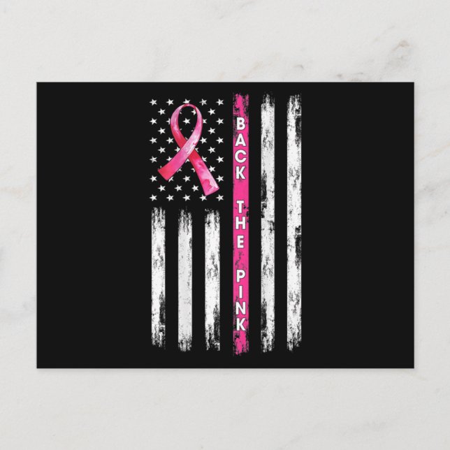 Zurück zum rosafarbenen amerikanischen Flaggenkreb Postkarte (Vorderseite)