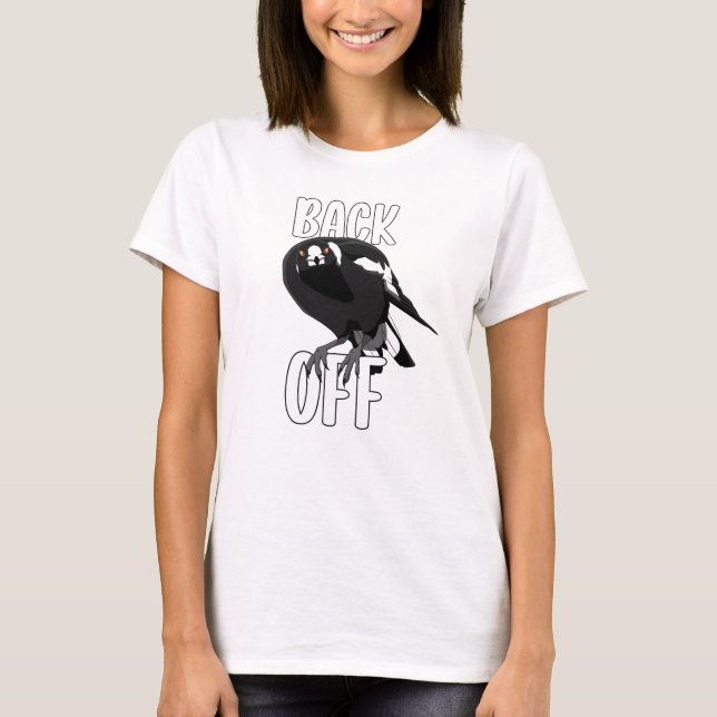 Zurück zum sarkastischen, fetten Magpie-Shirt T-Shirt (Vorderseite)