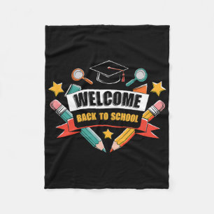 Zurück zum Schul-Shirt Cute 2025 Apple Student Sti Fleecedecke