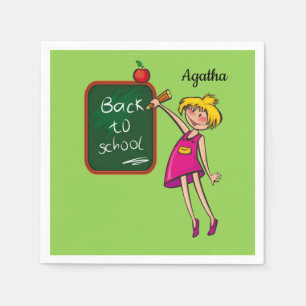 Zurück zum Schulbuch Napkins Serviette