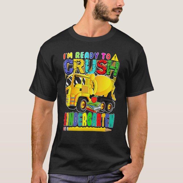 Zurück zum Schulmischer LKW bereit zum zerkleinern T-Shirt (Vorderseite)