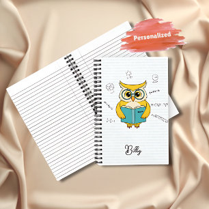 Zurück zum SchulNotebook - Owl & Mathe-Formel Notizbuch