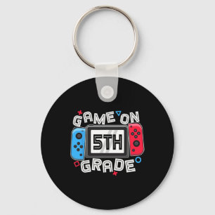Zurück zum Schulspiel auf der 5th Grade Fun Gamer Schlüsselanhänger