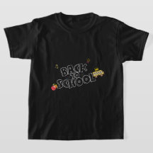 Zurück zum Shirt Funny School Bus mit Crown