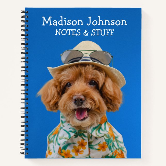 Zurück zum Spielzeug-Poodle-Notebook Notizbuch (Vorderseite)