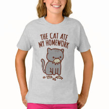 Zurück zum T - Shirt der Schule - "DIE KATZE MEINE