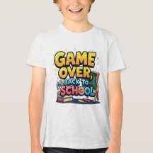 Zurück zum T - Shirt der Schule | Funny Gamer Sch