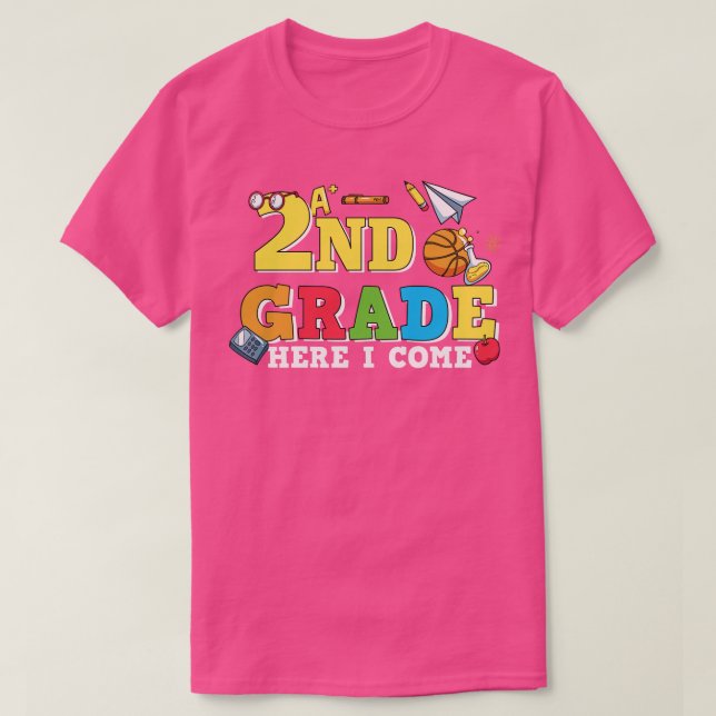 Zurück zur 2. Klasse hier bin ich T-Shirt (Design vorne)
