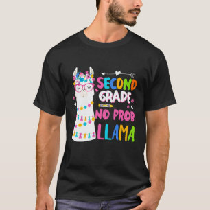 Zurück zur 2. Klasse Kein Prob Llama Lehrer Schüle T-Shirt