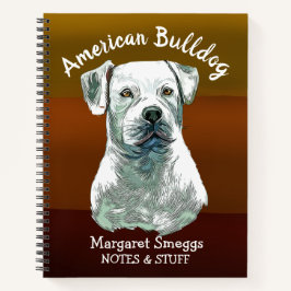 Zurück zur amerikanischen Bulldog-Notebook-Schule Notizbuch