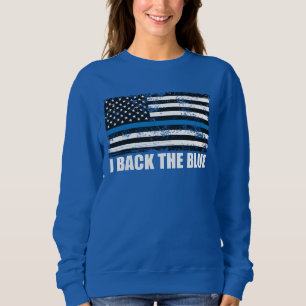 Zurück zur blauen Linie USA Flag MAGA WWG1WA Sweatshirt
