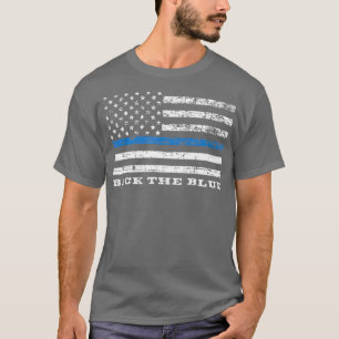 Zurück zur Blue Thin Blue Line American Flag T-Shirt