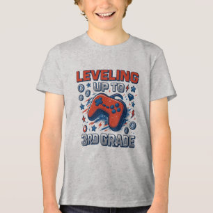 Zurück zur dritten Klasse des Gamer Blue Red Boy G Tri-Blend Shirt