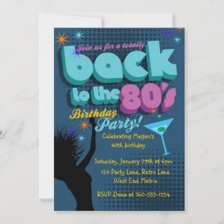 Zurück zur Einladung zur Geburtstagspartei der 80e