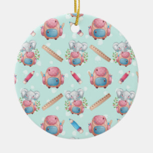 Zurück zur Elefantenwelt Keramik Ornament