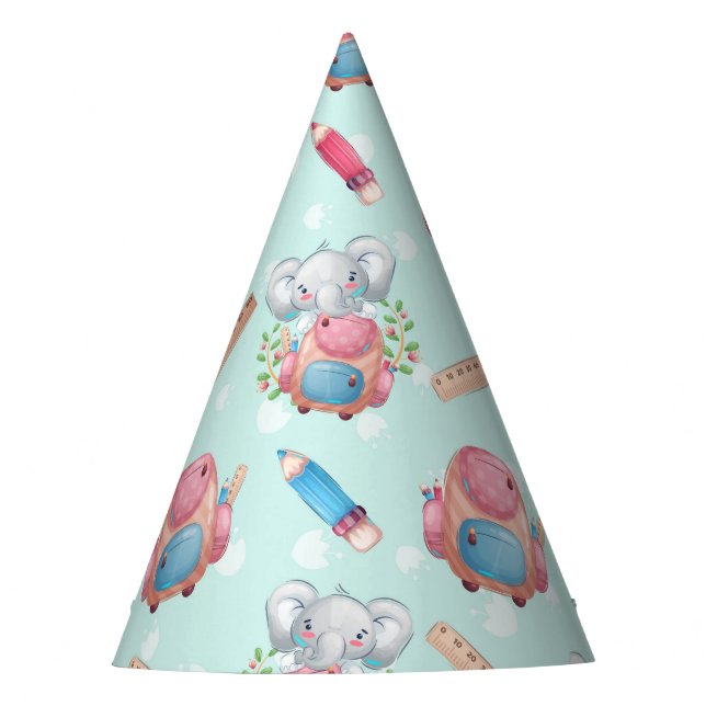Zurück zur Elefantenwelt Partyhütchen (Vorderseite)