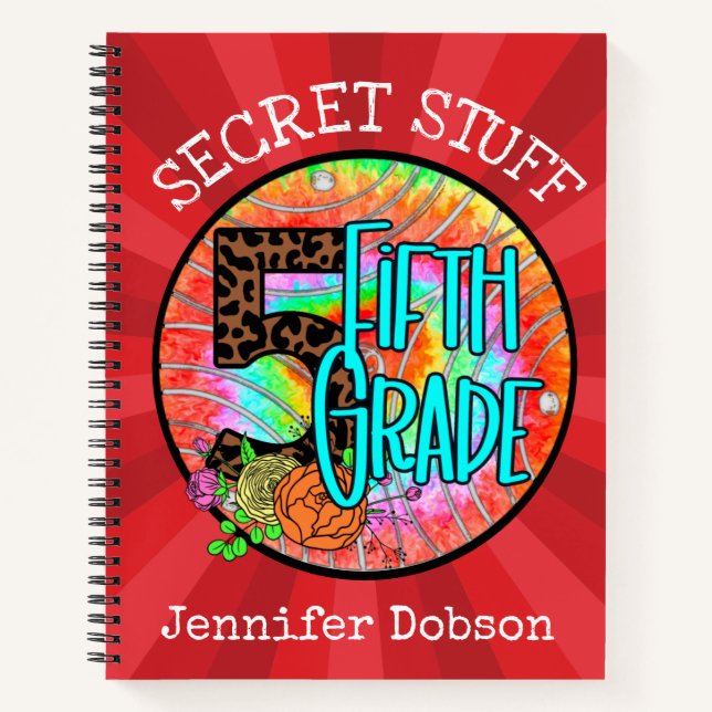 Zurück zur fünften Schulklasse Notizbuch (Vorderseite)