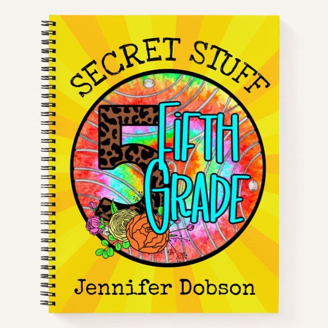 Zurück zur fünften Schulklasse Notizbuch (Vorderseite)