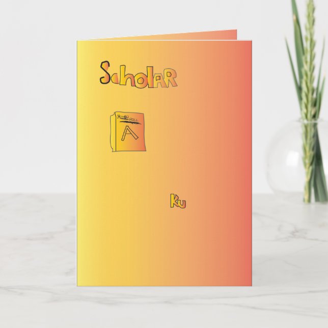 Zurück zur Grußkarte der Schule Karte (Vorderseite)