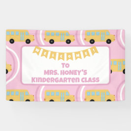 Zurück zur Klassenlehrerin Boho Retro Banner