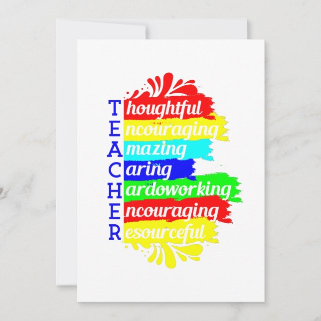 zurück zur Lehrerbewertung Einladung (Vorderseite)