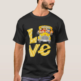 Zurück zur Liebe und Bewertung von Schulbusfahrern T-Shirt
