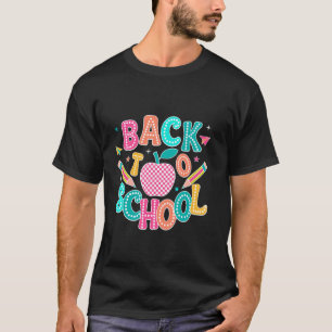 Zurück zur lustigen glücklichen Schule am ersten T T-Shirt