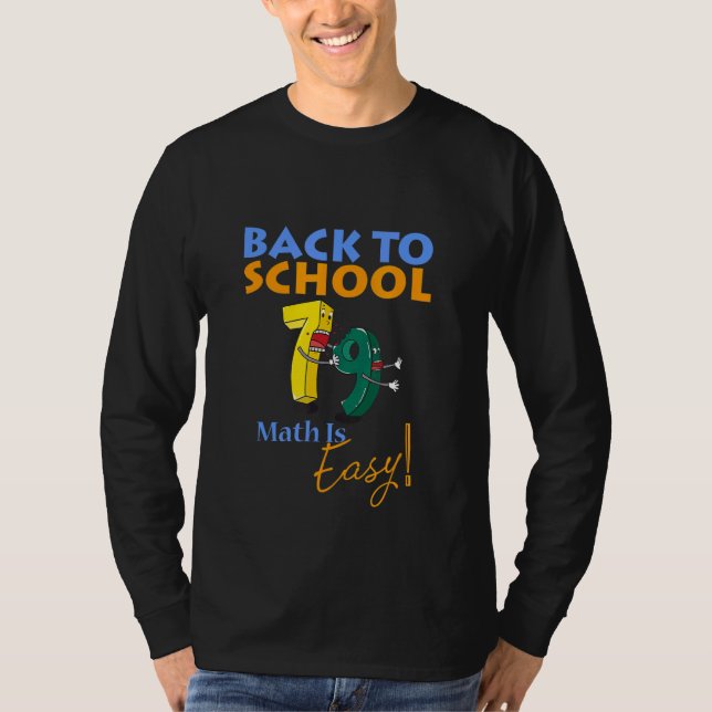 Zurück zur obersten Mathematik in der Schule sind  T-Shirt (Vorderseite)
